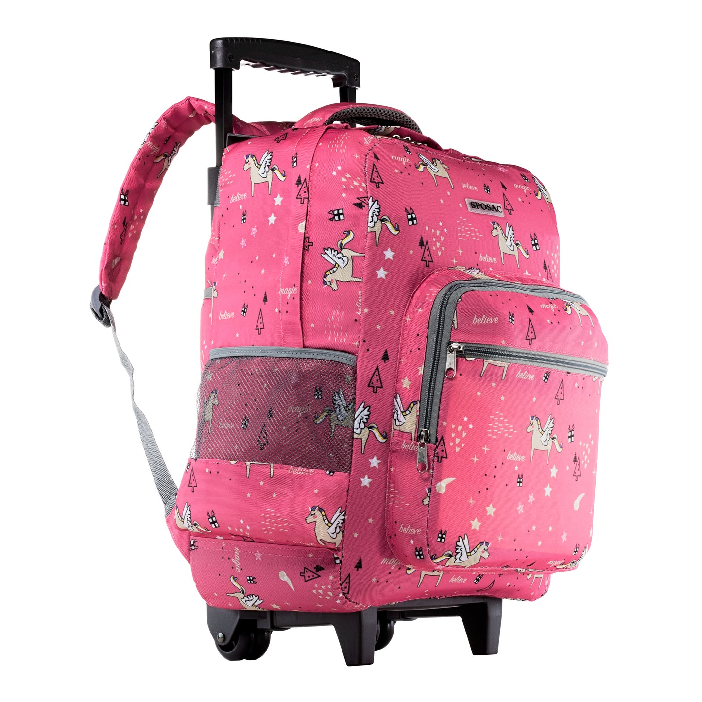 Mochila Escolar Con Ruedas Unicornio