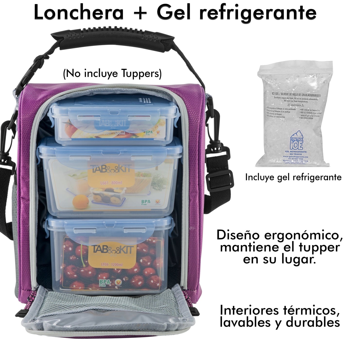 Lonchera Térmica Con Gel Refrigerante