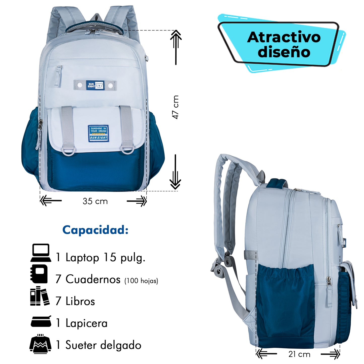 Mochila Kawaii 90