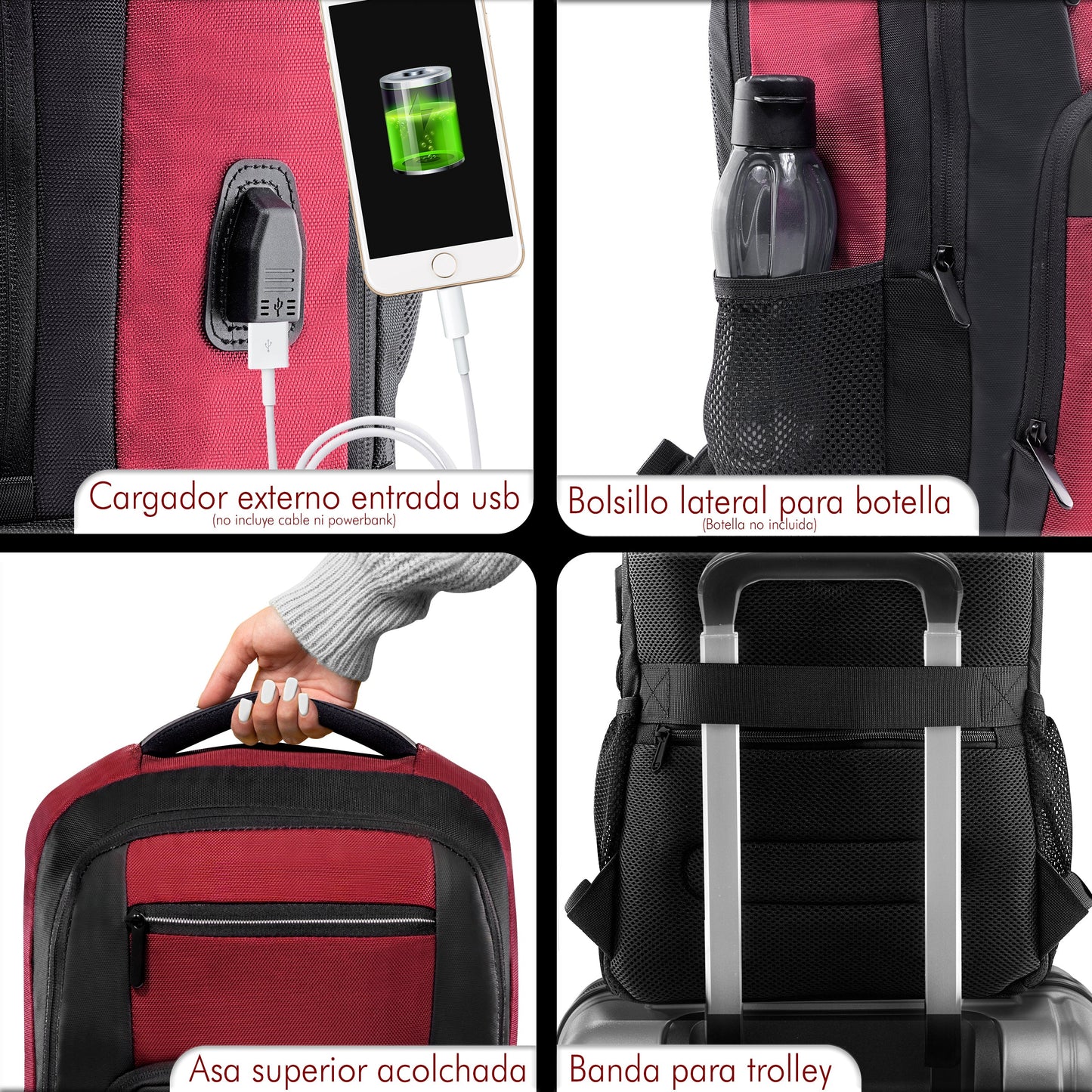 Mochila Ejecutiva con Puerto USB