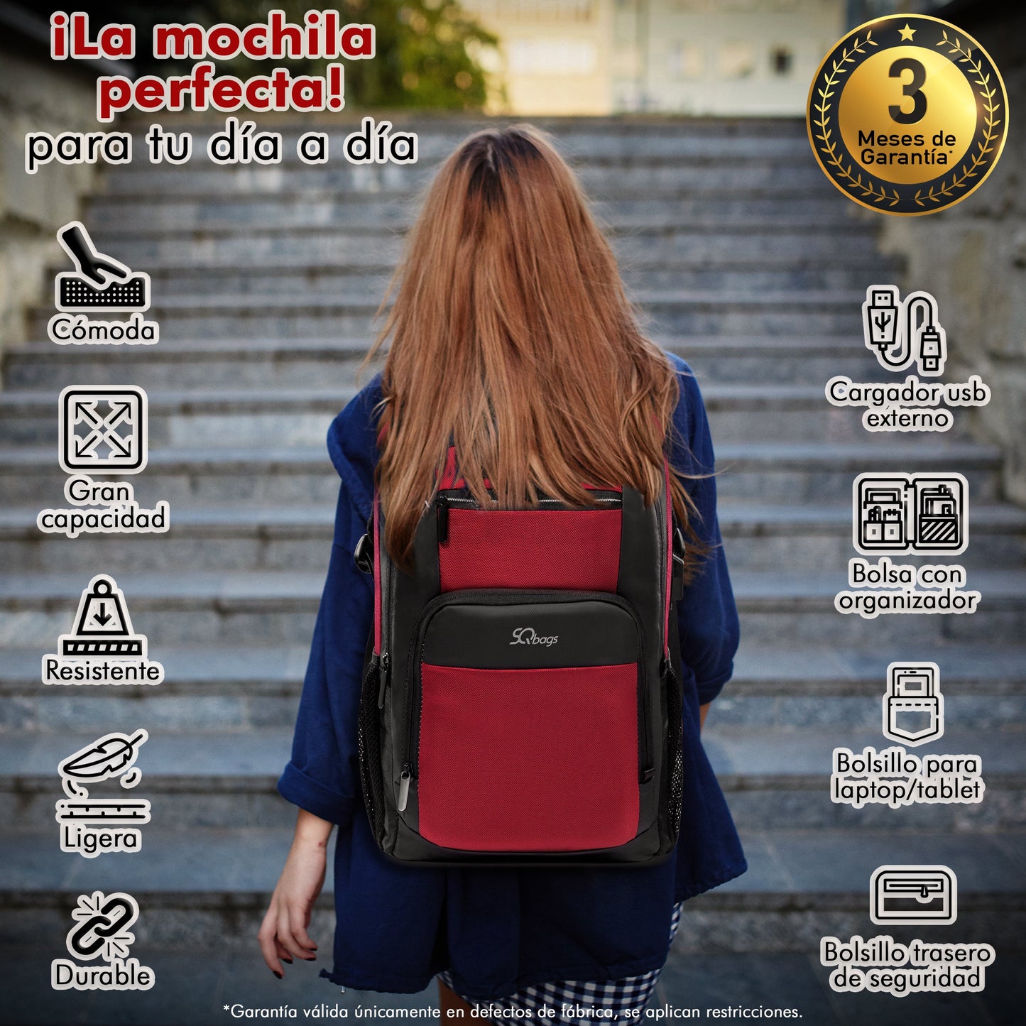 Mochila Ejecutiva con Puerto USB