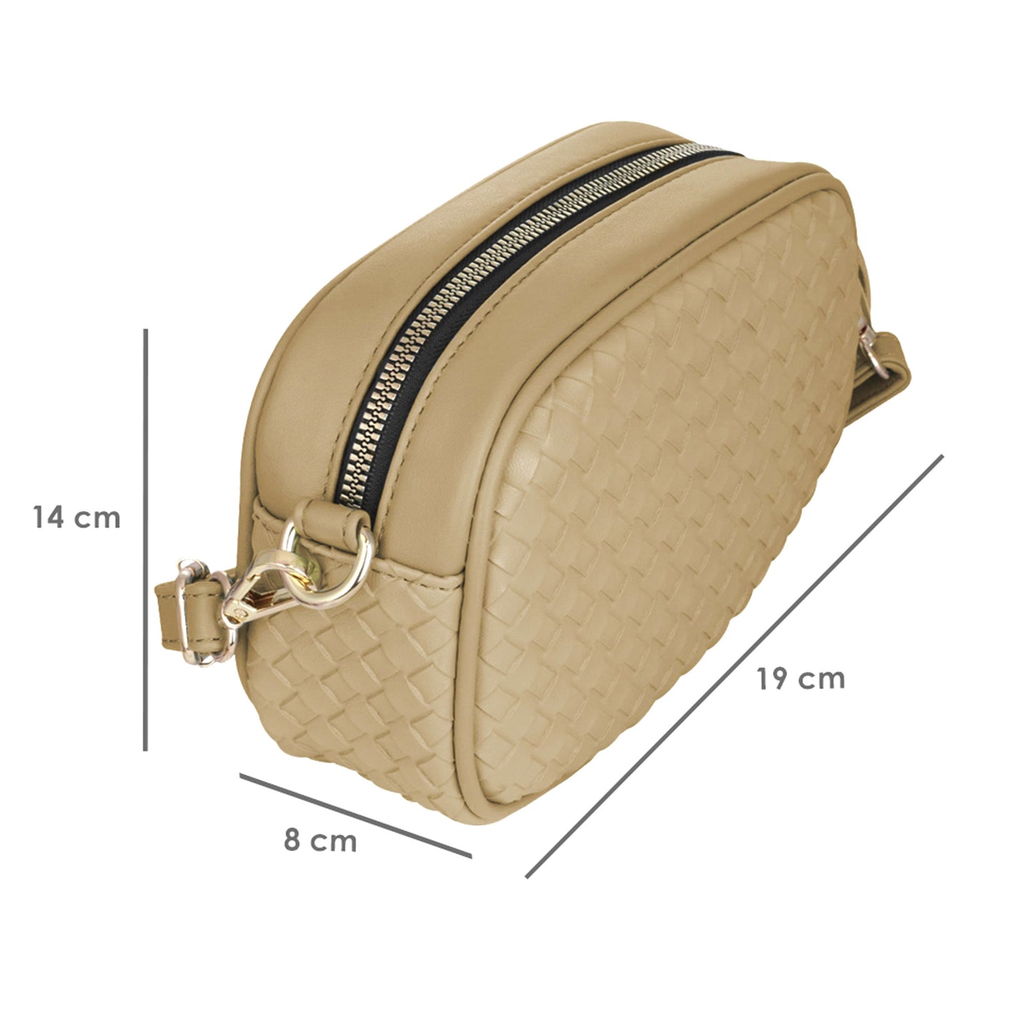 Bandolera Para Mujer Beige