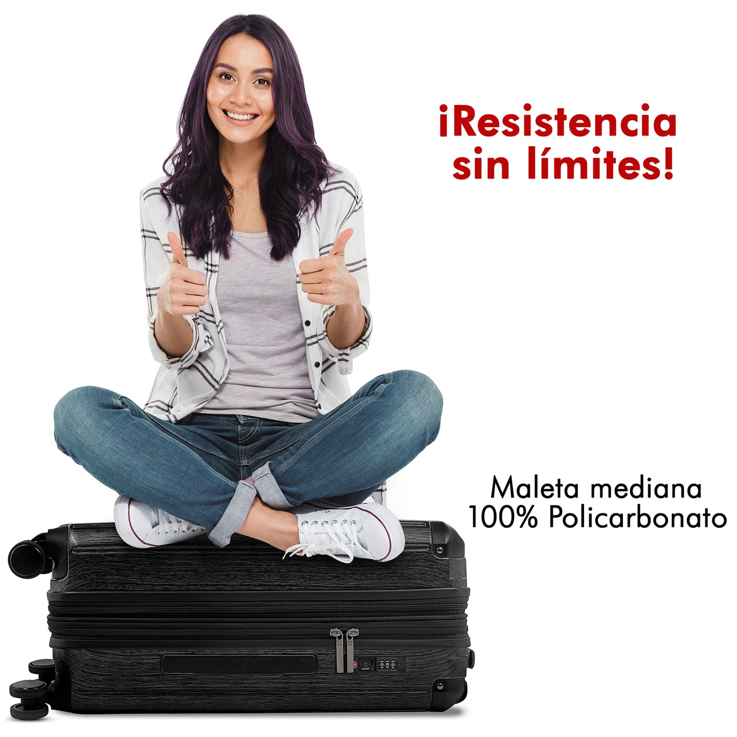 Set de 2 Maletas de Policarbonato YIN 20" y 24”