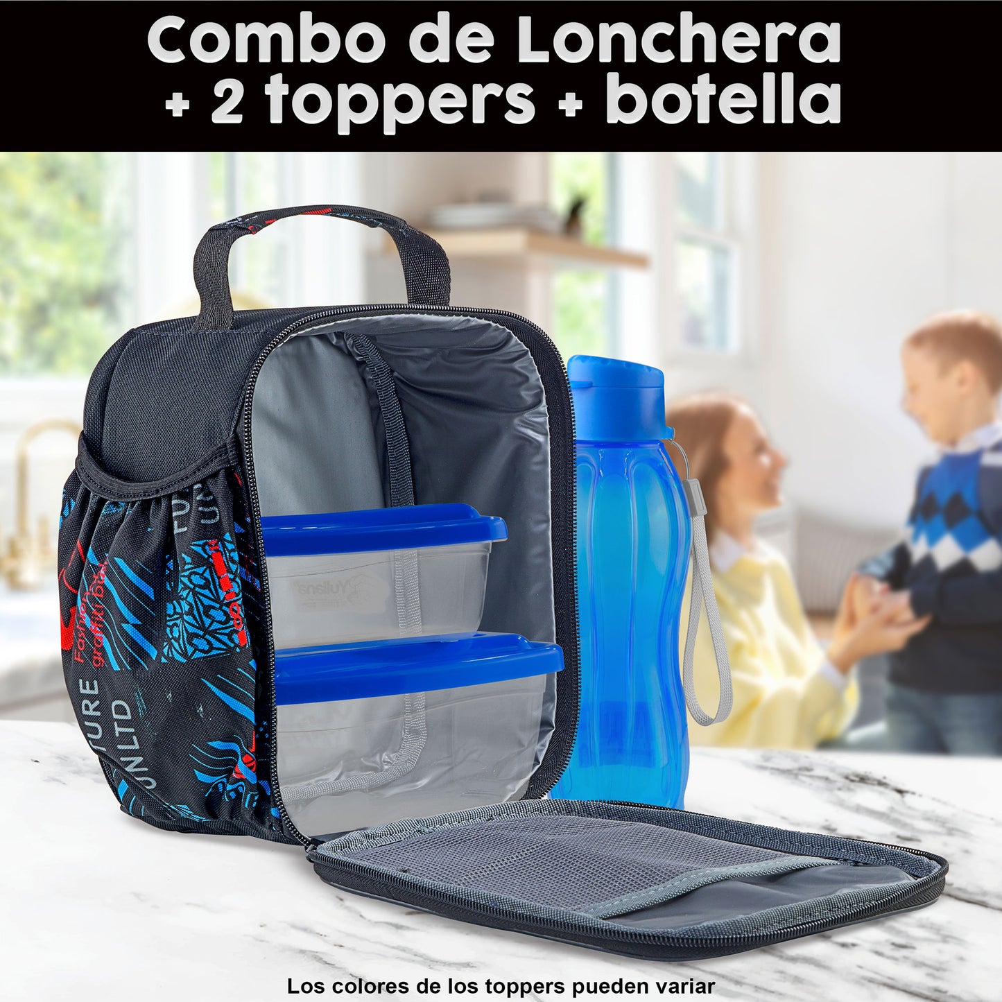 Set de Lonchera WB 72 + 2 Tuppers + 1 Botella