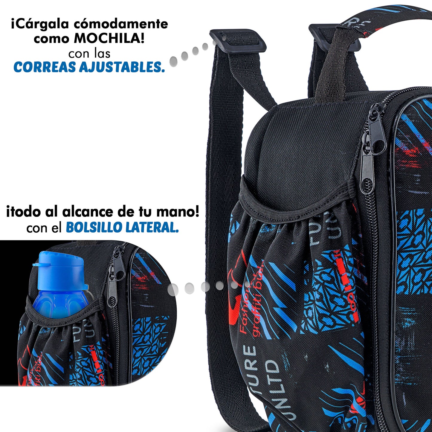 Set de Lonchera WB 72 + 2 Tuppers + 1 Botella