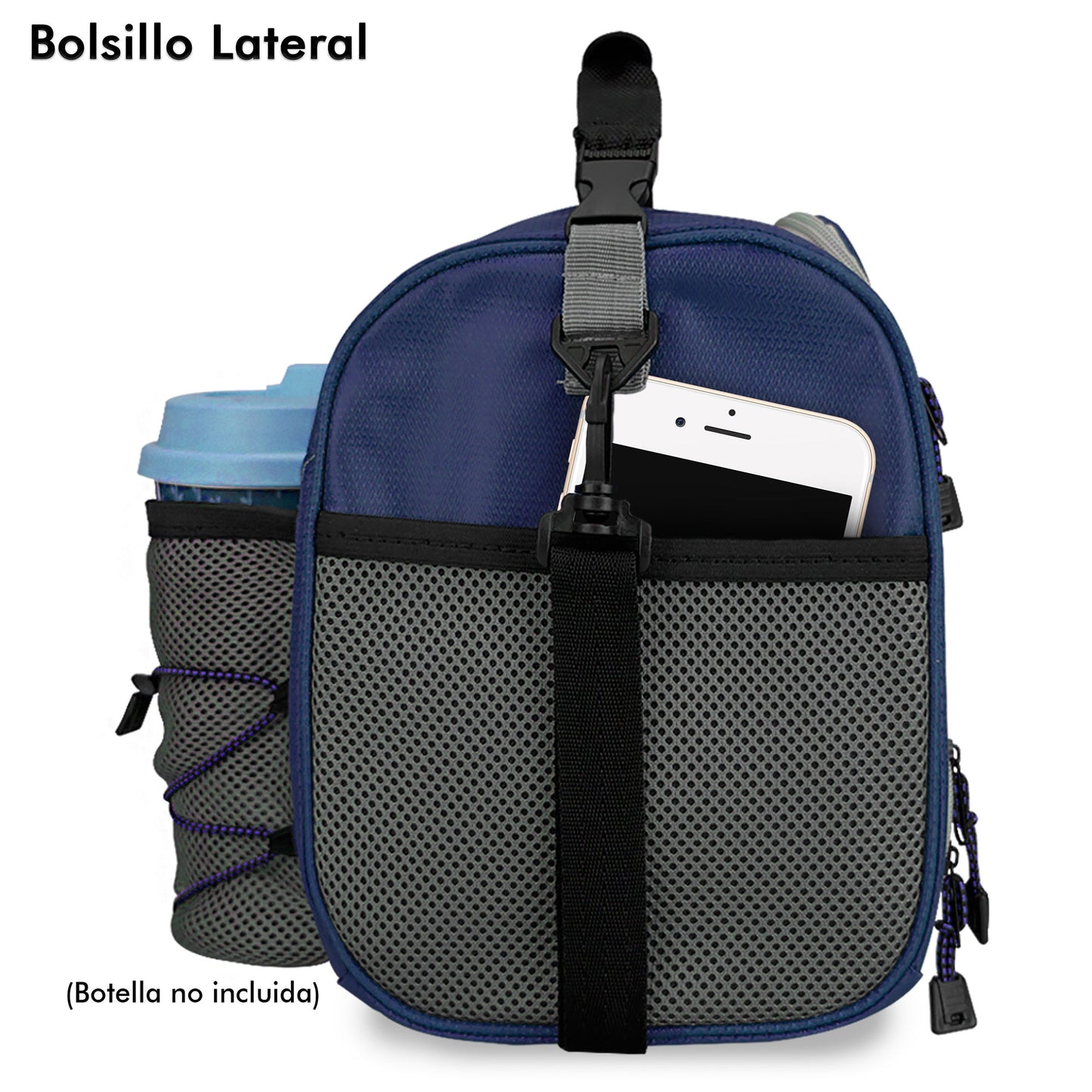 Set de Lonchera Térmica Con Gel Refrigerante + 3 Tuppers