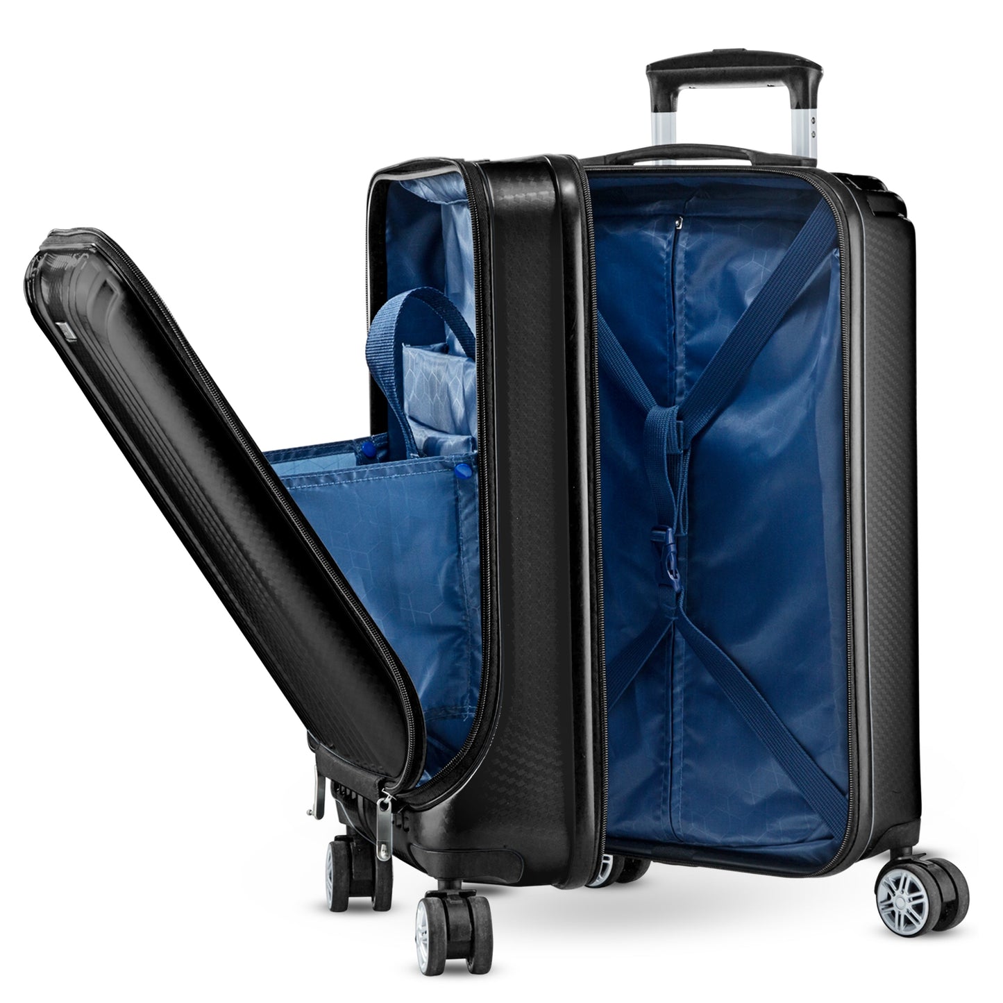 Maleta Business Carry On Premium 20". Maleta de Policarbonato con Compartimento Laptop 17"