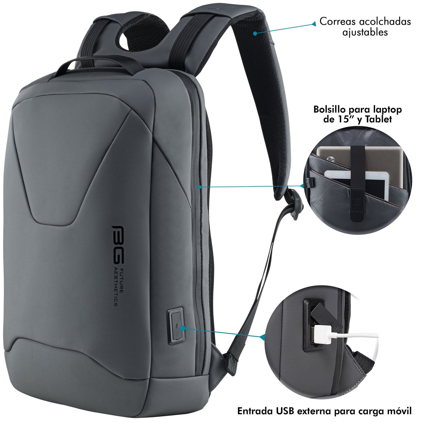 Mochila Ejecutiva Slim Elegante