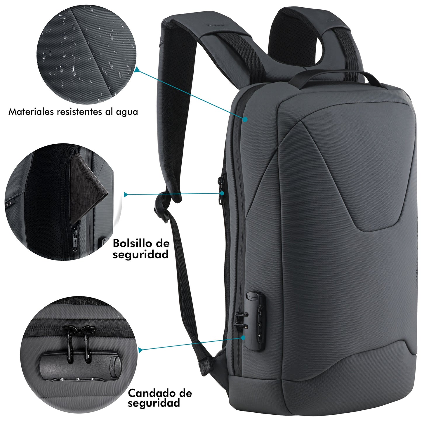 Mochila Ejecutiva Slim Elegante