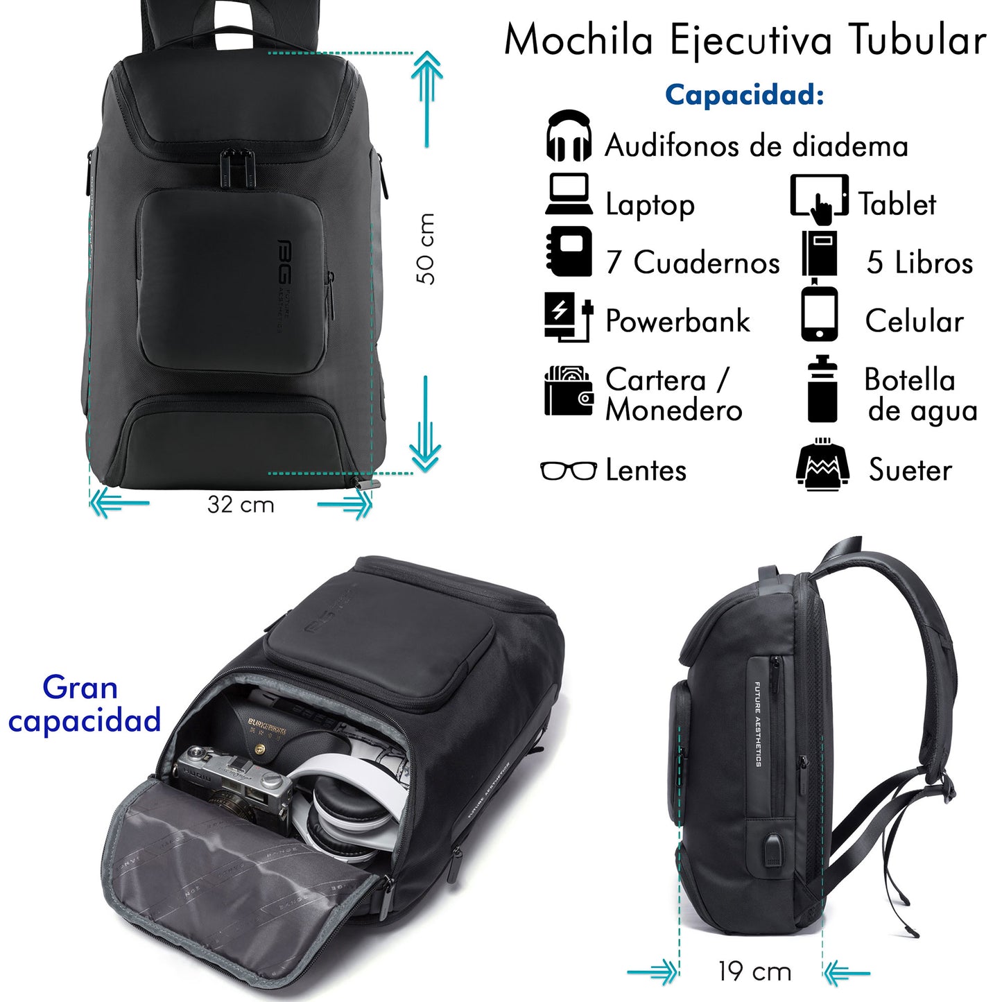 Mochila Ejecutiva Tubular