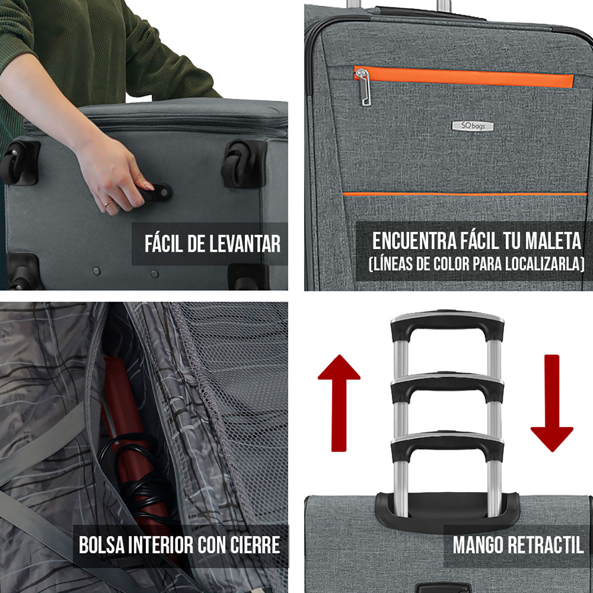 Maleta de Tela VIVA 28 Pulgadas