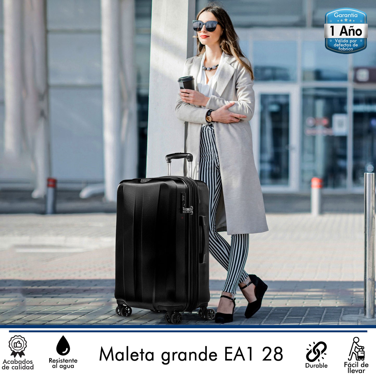 Maleta de Policarbonato EA1 28 Pulgadas