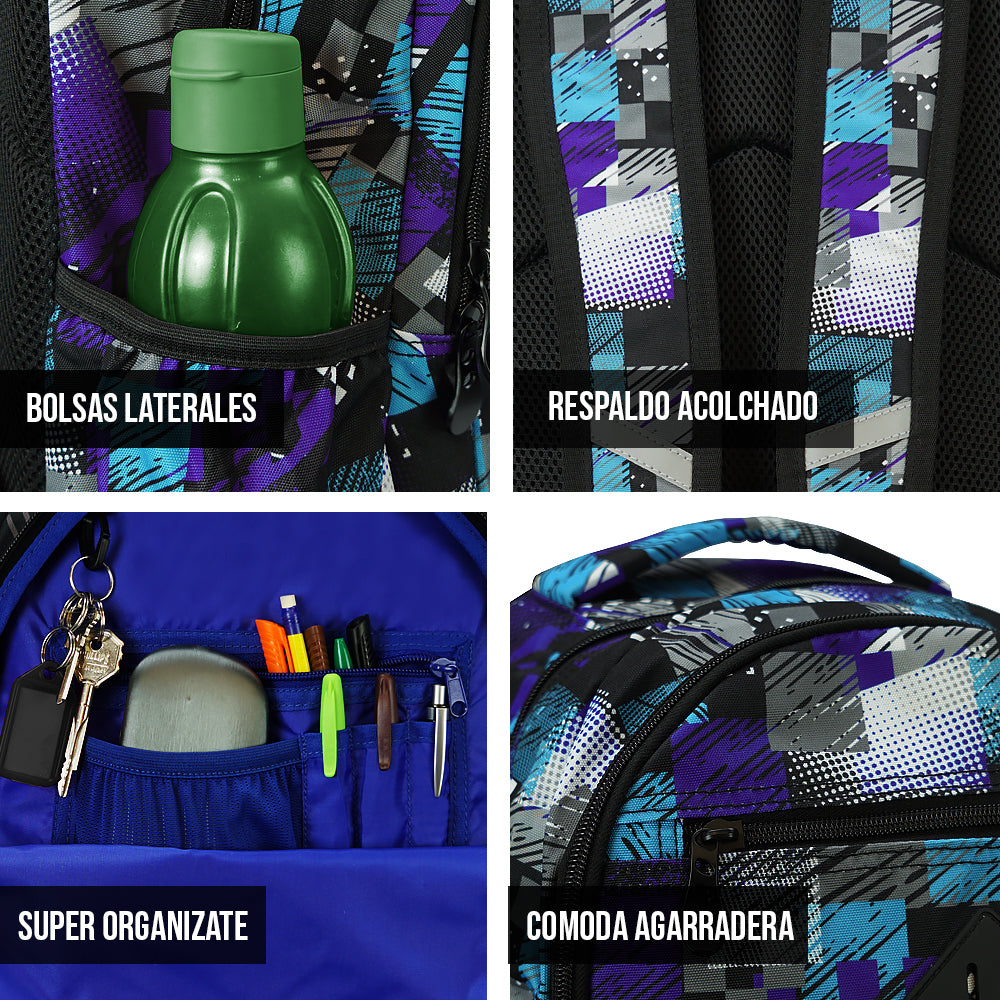 Mochila Escolar WB Geometric