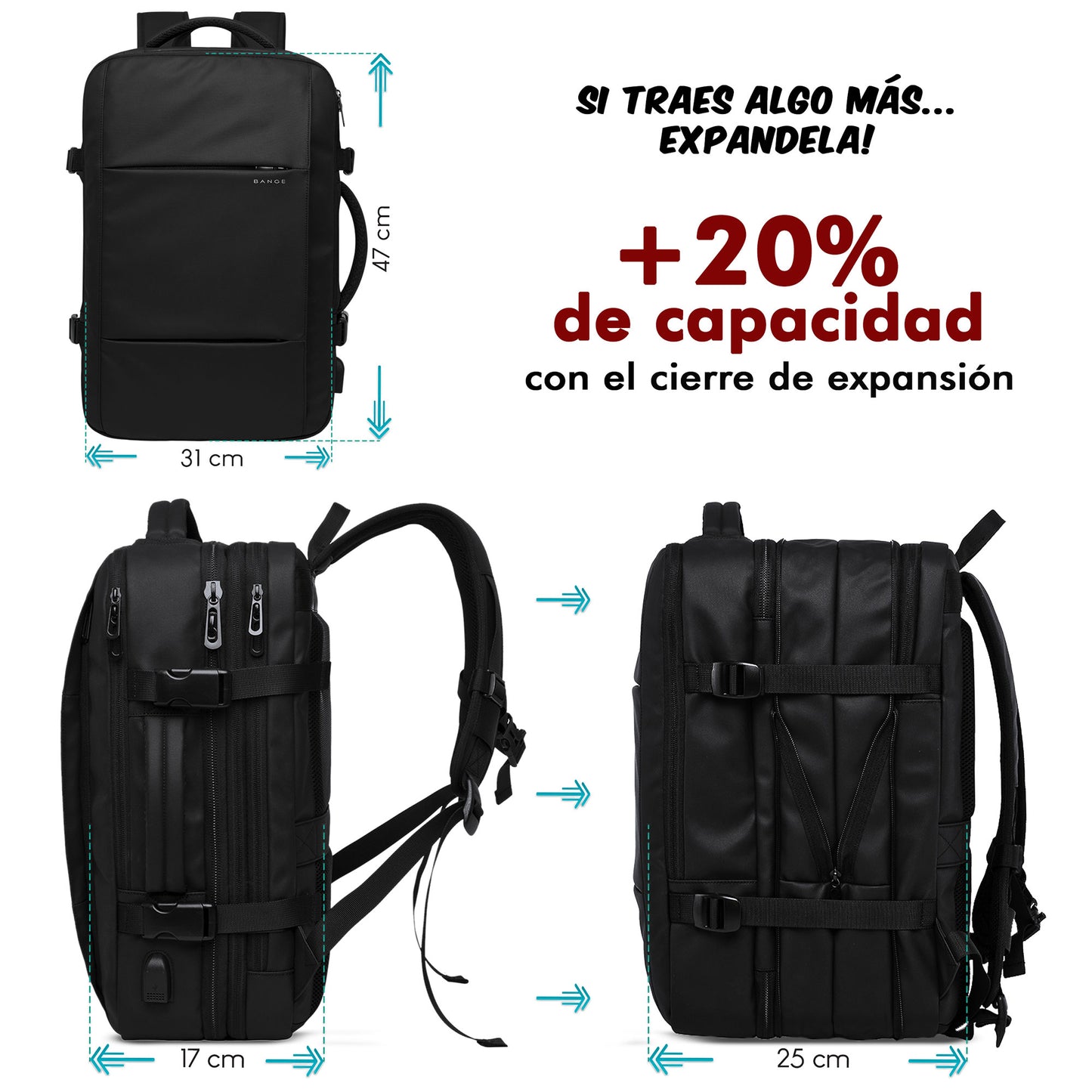 Mochila Ejecutiva Expandible
