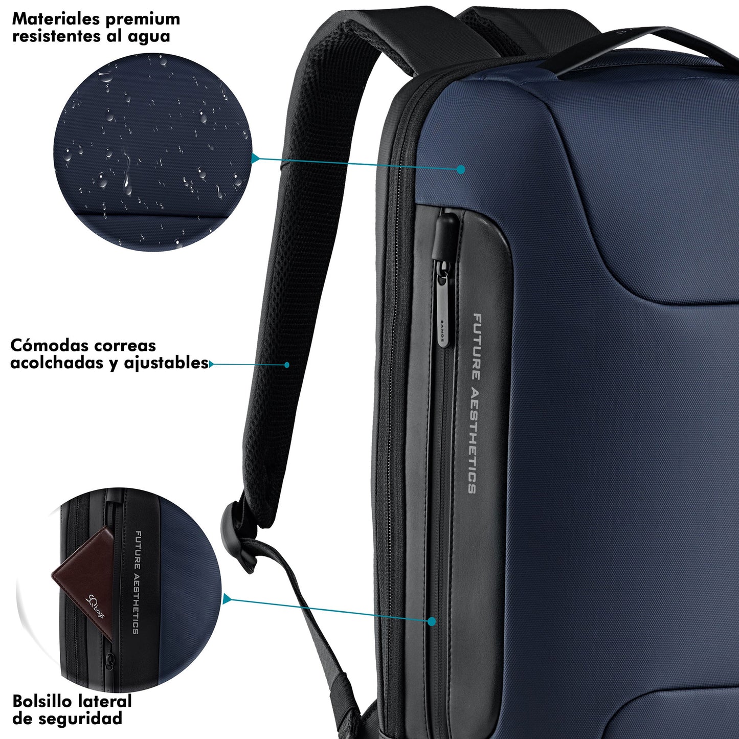 Mochila Ejecutiva Premium Azul