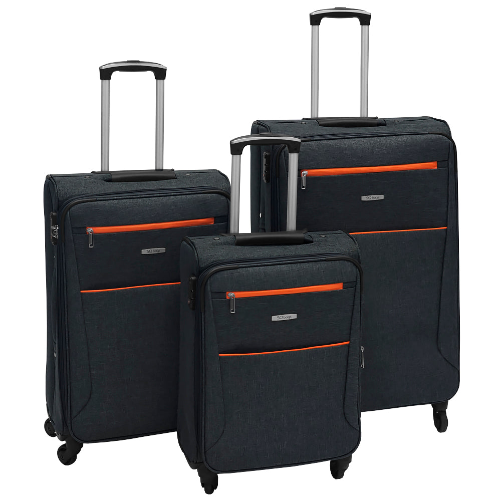 Set de 3 Maletas de tela VIVA 20", 24" Y 28”
