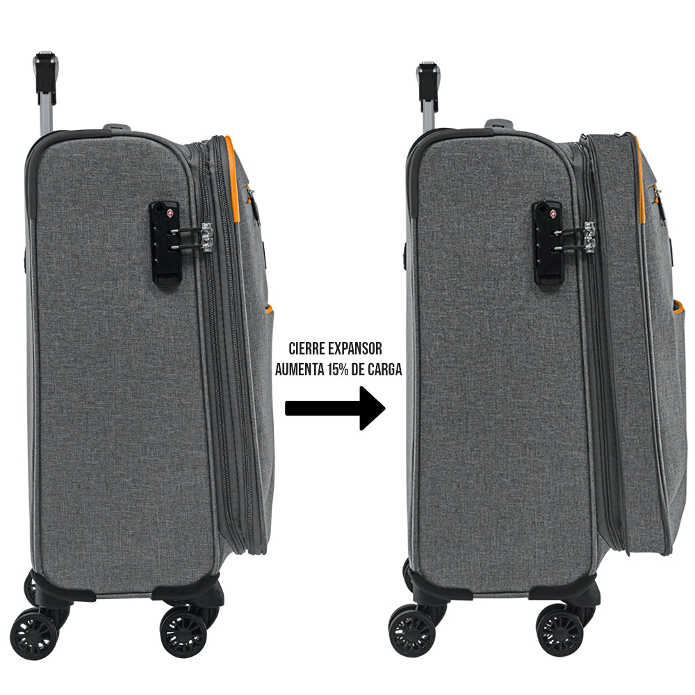 Set de 3 Maletas de tela VIVA 20", 24" Y 28”