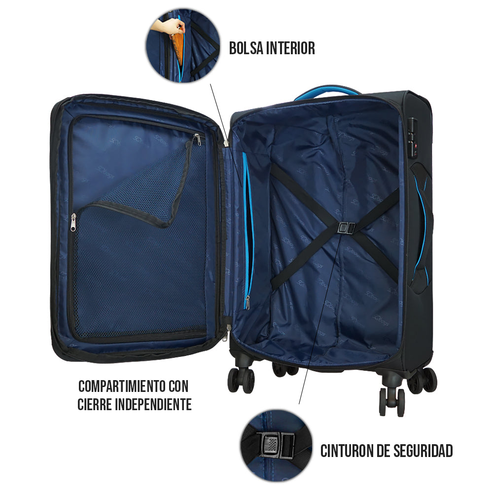 Set de 2 Maletas de tela Play 20" y 28”