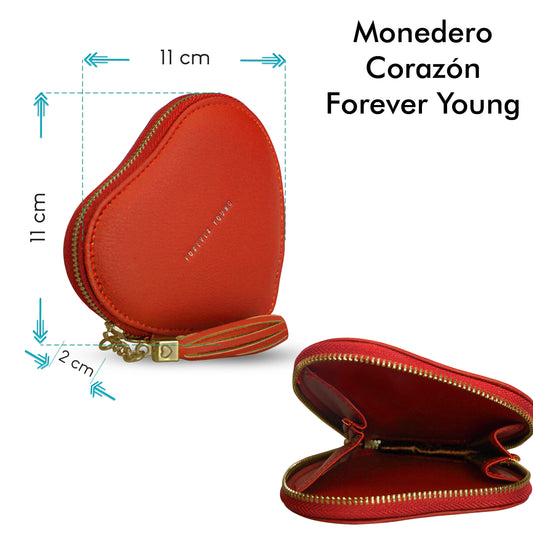 Monedero Corazón Forever Young