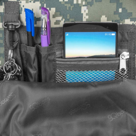 MOCHILA ESCOLAR CAMUFLAJE GREEN