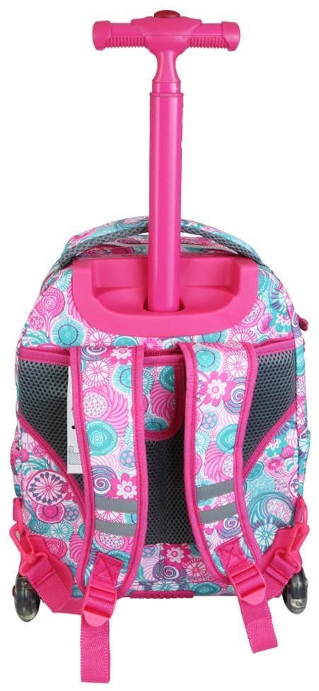 Mochila Escolar Con Ruedas JWorld Lollipop Frambuesa + Lonchera