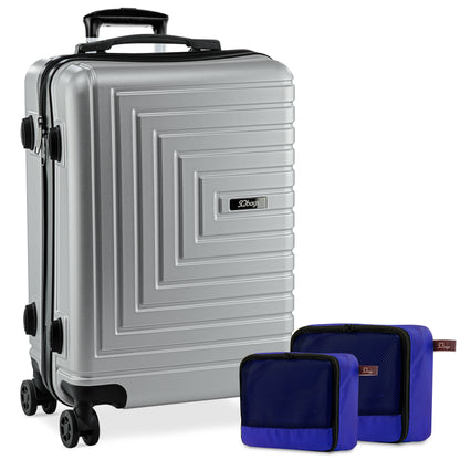 Carry On Jet 20" Plata + 2 Organizadores de ropa