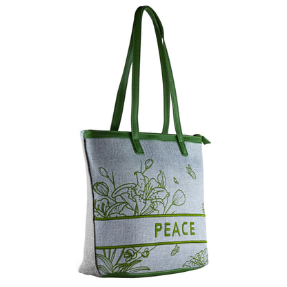 Bolsa al Hombro para Mujer Peace con Bordado