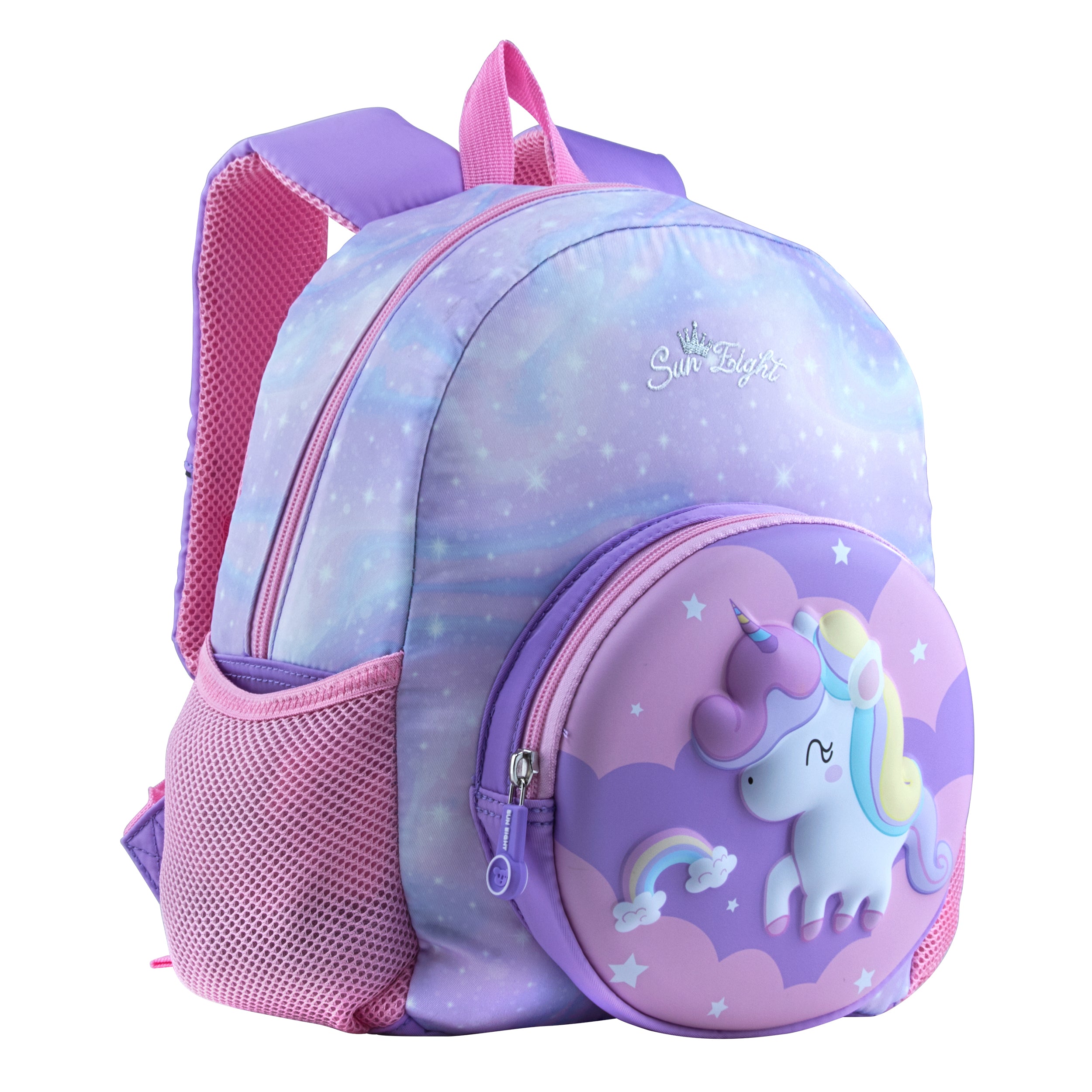 Mochila Escolar Kinder Sun Unicornio 3D SQbags