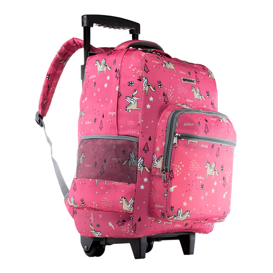 Mochila Escolar Con Ruedas Unicornio