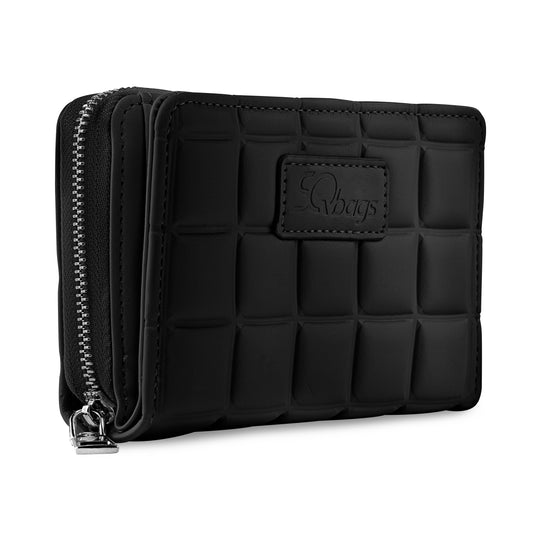 Cartera Cuadros Negra