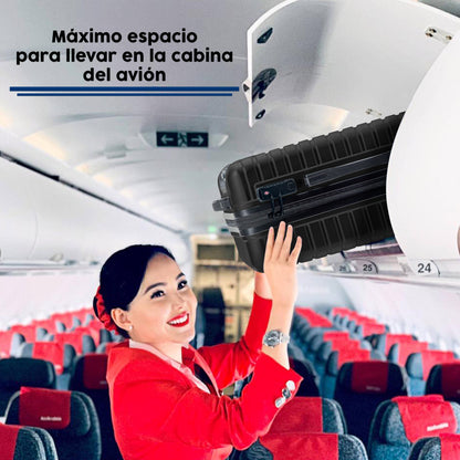 Carry On Jet 20" Plata + 2 Organizadores de ropa