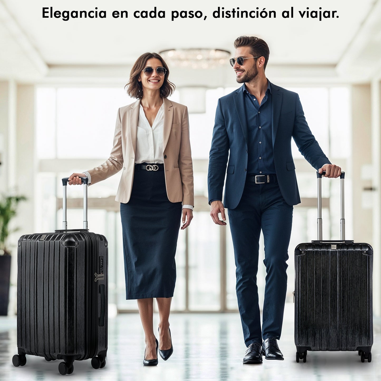 Set de 2 Maletas de Policarbonato YIN 20" y 24”