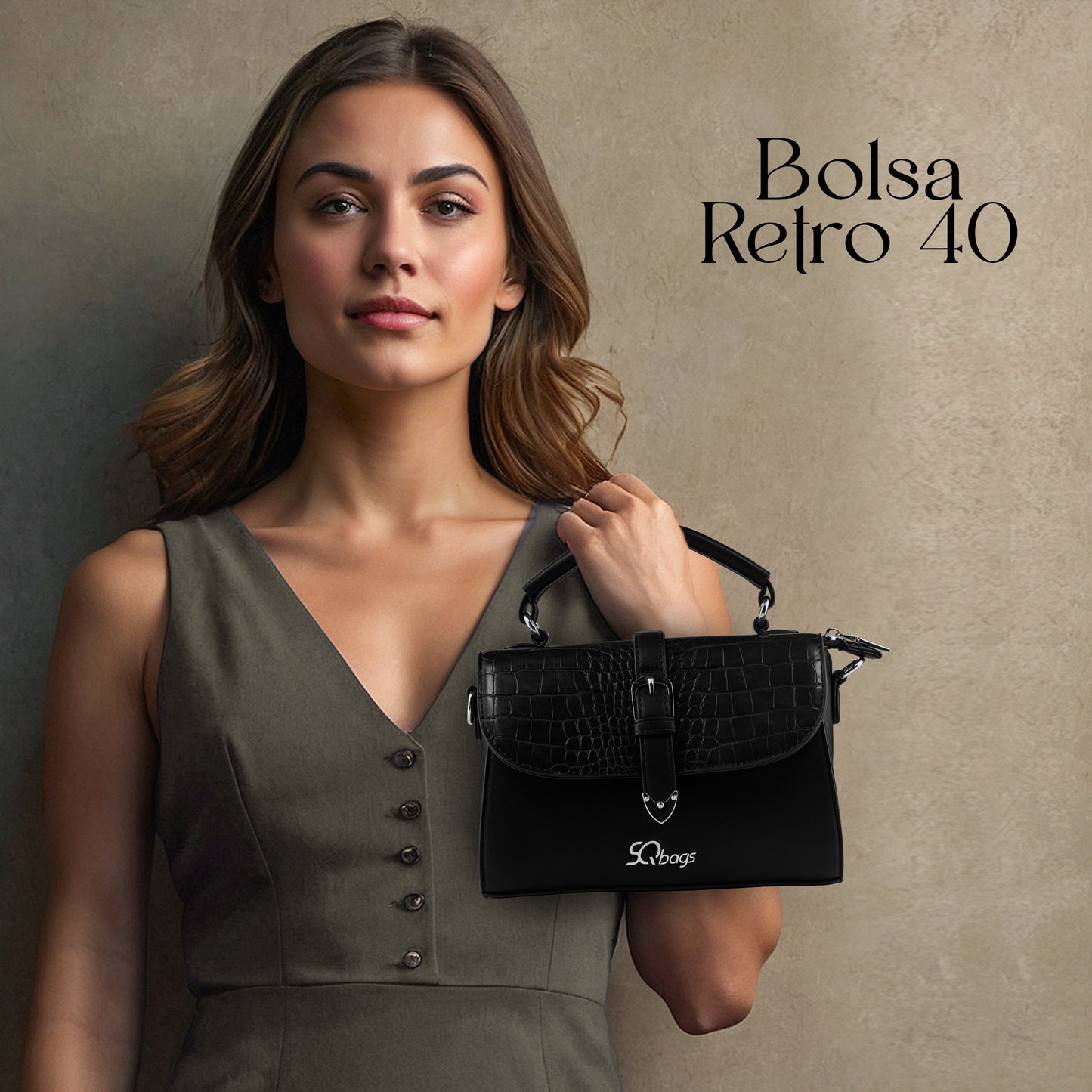 Bolsa Retro 40 Negra