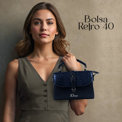 Bolsa Retro 40 Azul