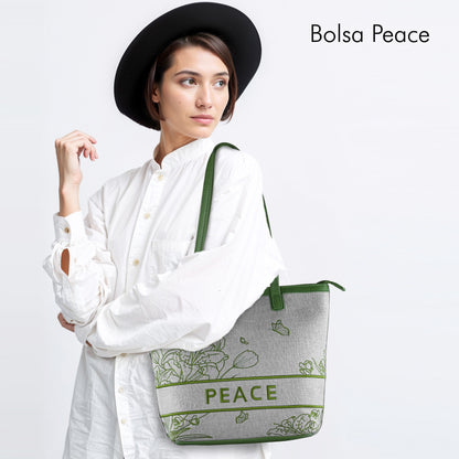Bolsa al Hombro para Mujer Peace con Bordado