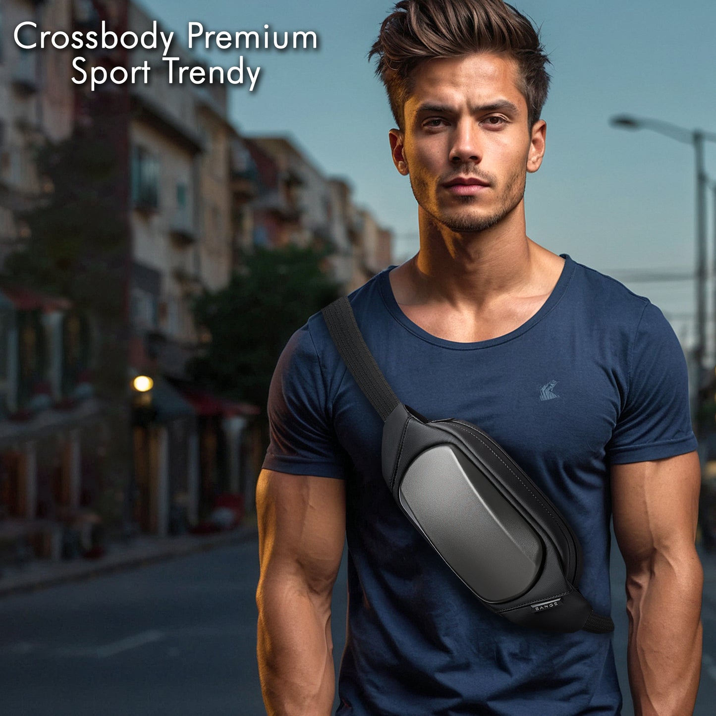 Crossbody Sport Premium Con Carcasa Rígida