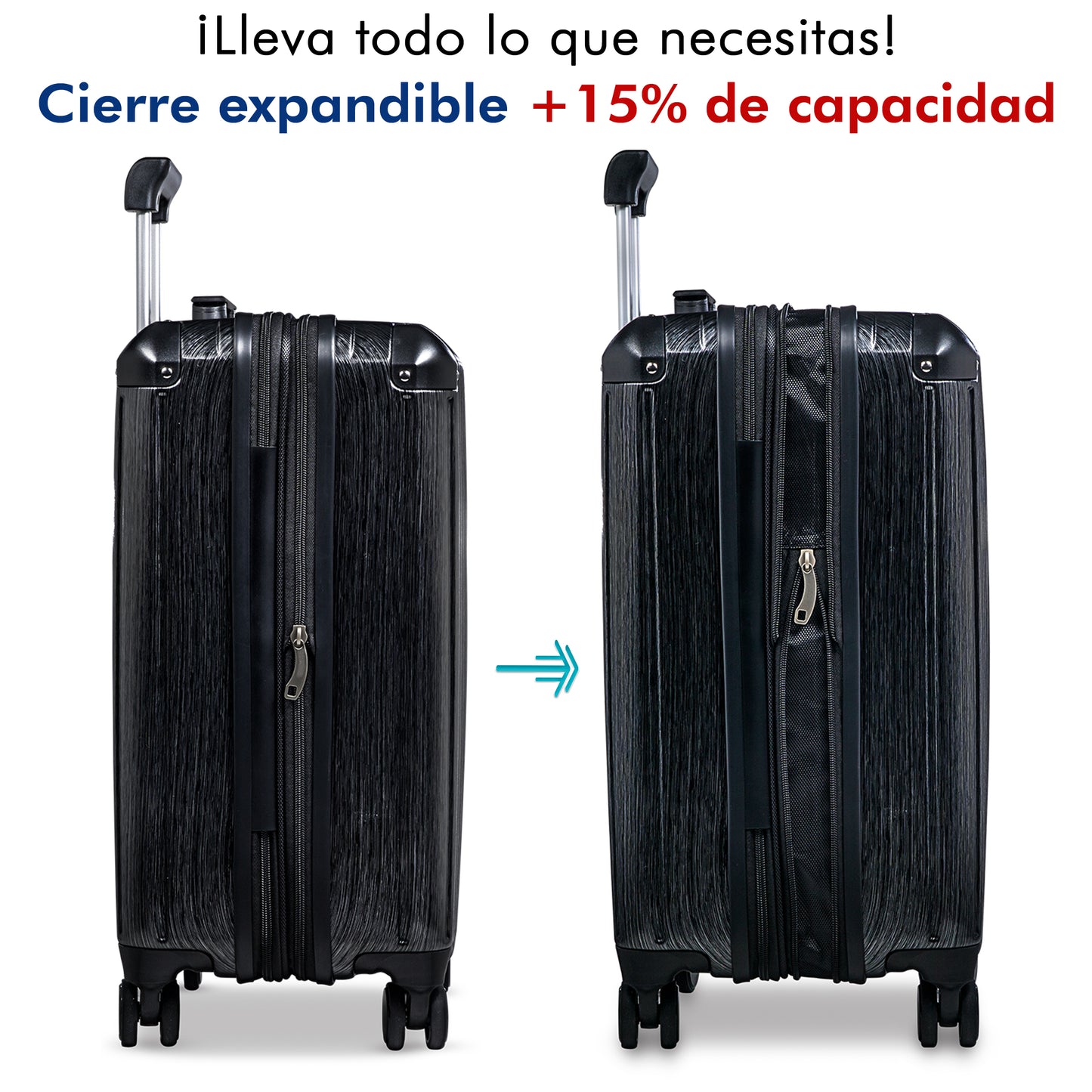 Set de 2 Maletas de Policarbonato YIN 20" y 24”