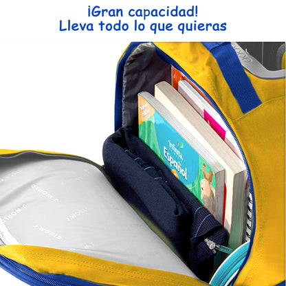 Mochila Escolar Con Ruedas Duo JWorld + Lonchera