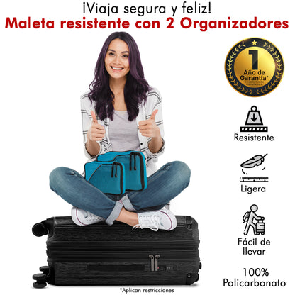 Maleta YIN 24” Oxford Premium + 2 Organizadores de Ropa