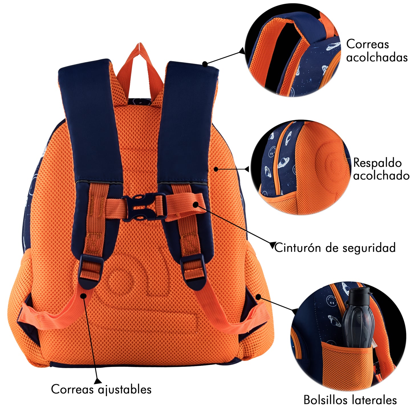 Mochila Escolar Kinder Sun Astronauta 3D