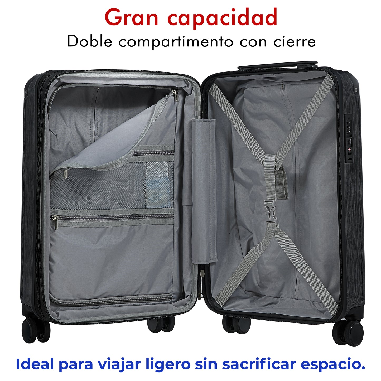 Set de 2 Maletas de Policarbonato YIN 20" y 24”