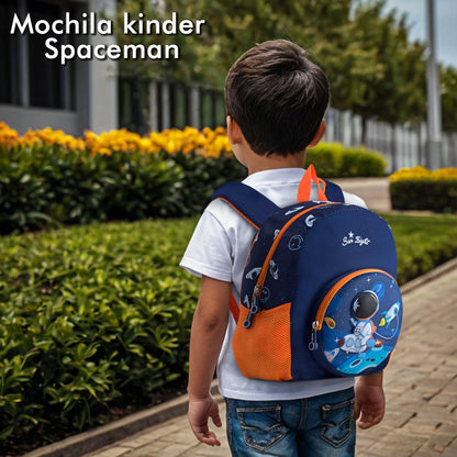 Mochila Escolar Kinder Sun Astronauta 3D