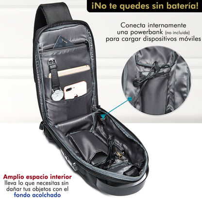 Crossbody Ejecutiva Con Candado 22085