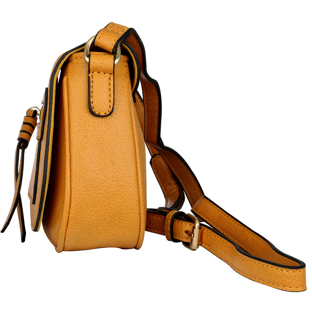 Bolso Bandolera Rustic Amarilla