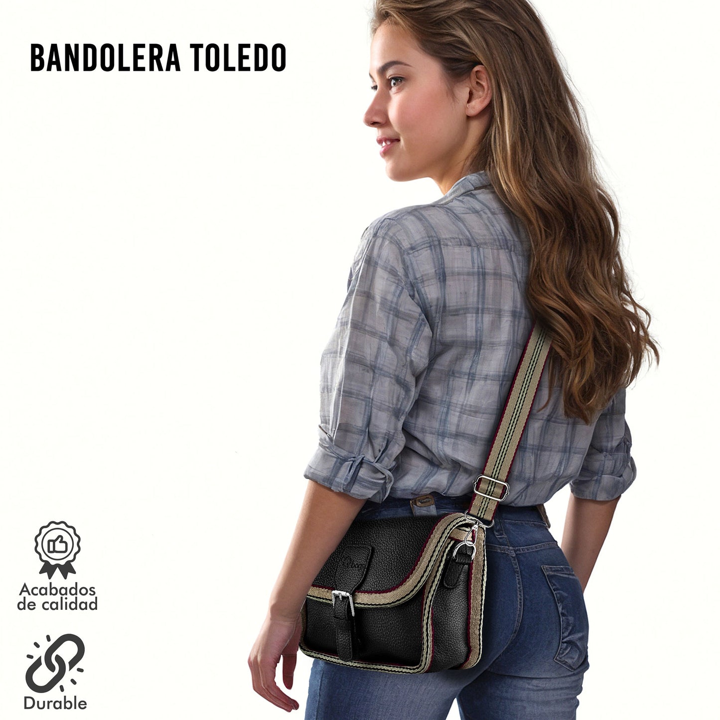 Bolso Al Hombro Toledo Negra