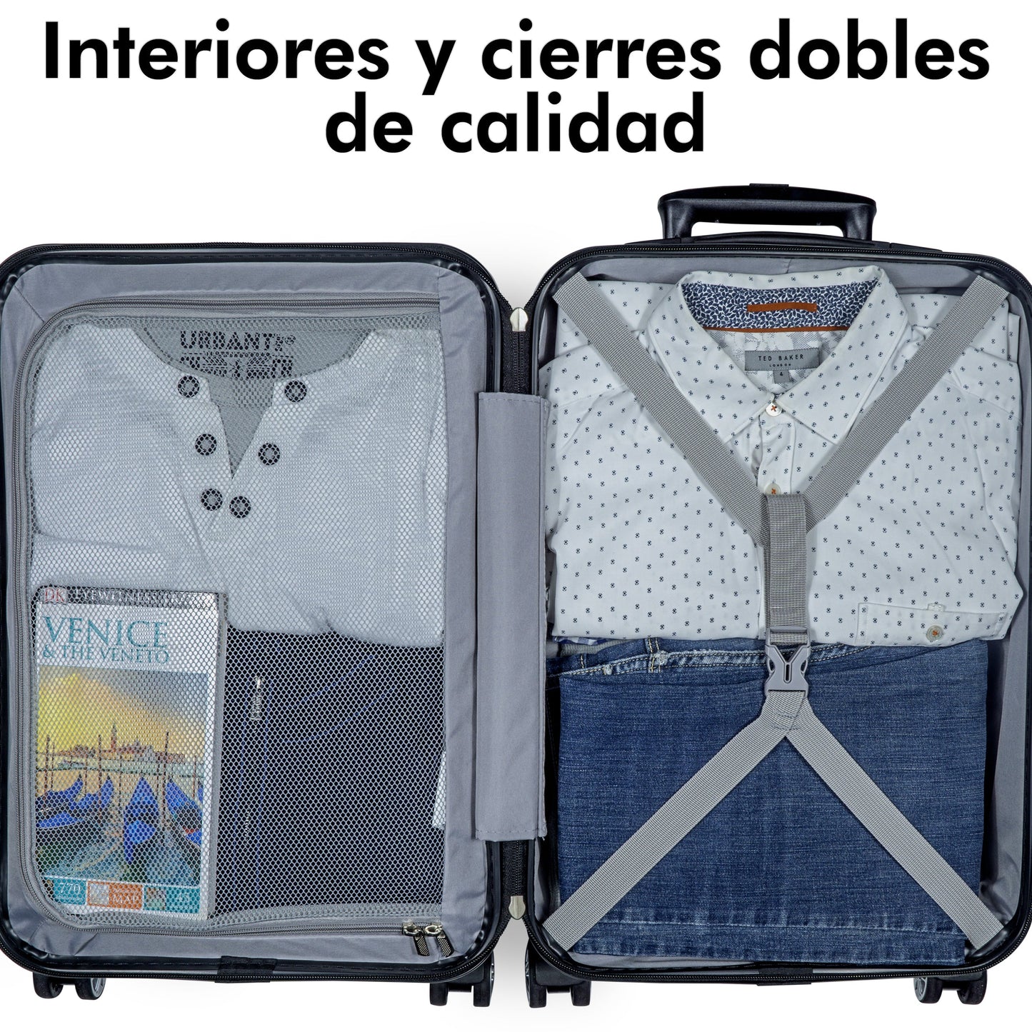 Maleta Business Carry On Premium 20". Maleta de Policarbonato con Compartimento Laptop 17"