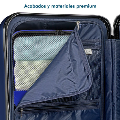 Maleta de Policarbonato BIA 24" Premium con Candado TSA, Ligera y Resistente.