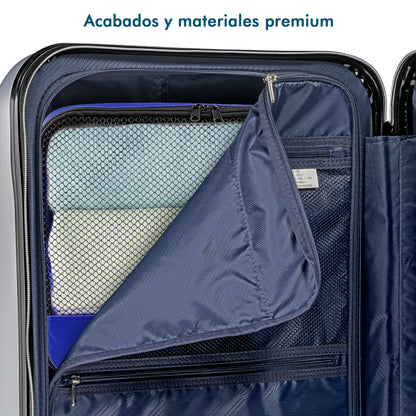 Maleta de Policarbonato BIA 28" Premium. Candado TSA, Máxima Capacidad 25 Kg.