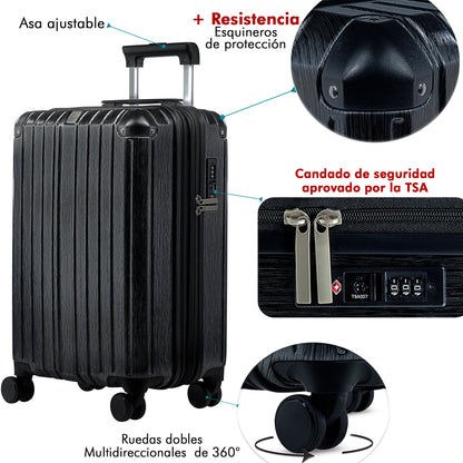 Set de 2 Maletas de Policarbonato YIN 20" y 24”