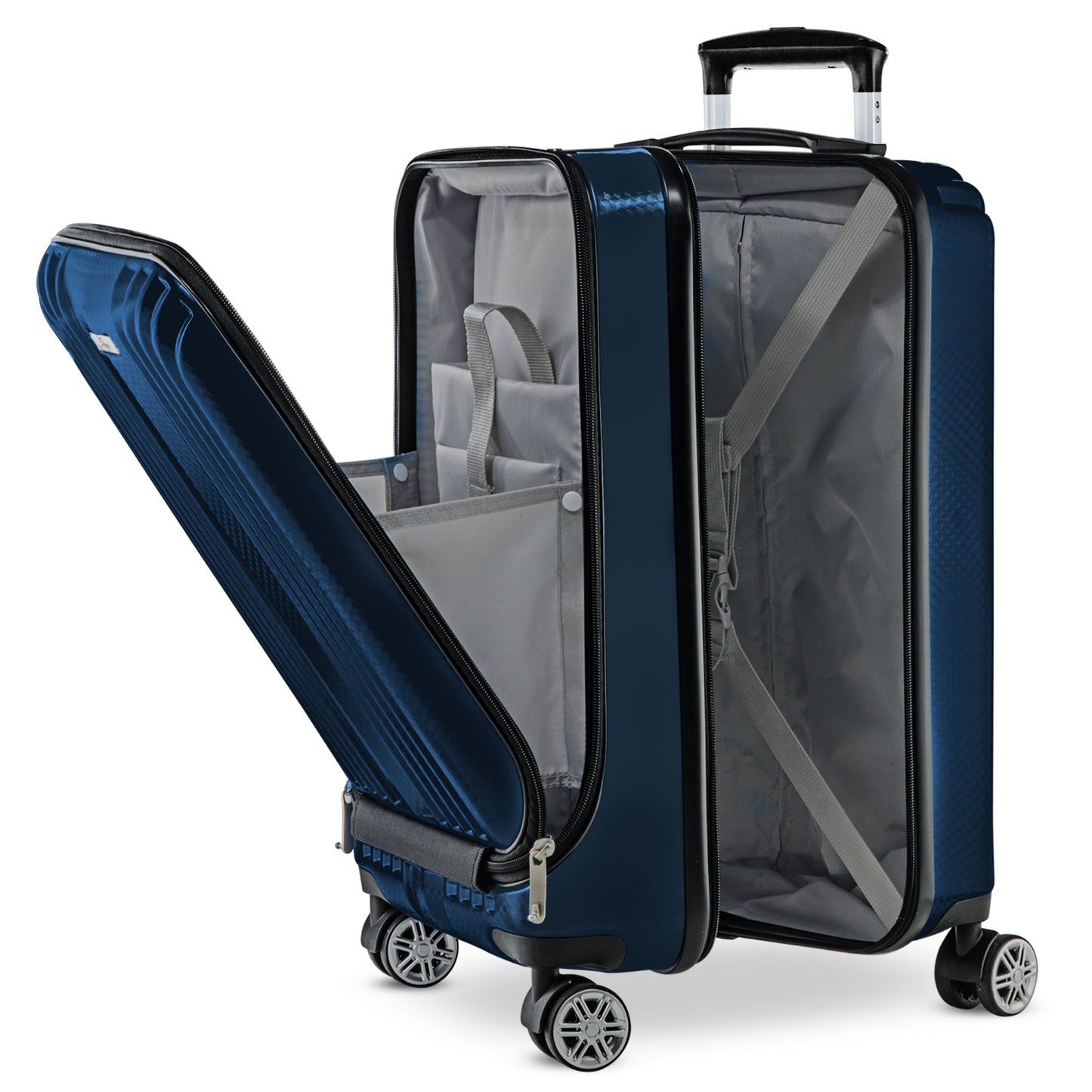 Maleta Business Carry On Premium 20". Maleta de Policarbonato con Compartimento Laptop 17"